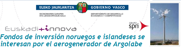 Argolabe wind turbine Euskadi innova